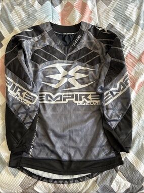 Empire Kids' Long-Sleeve Grey Paintball Jersey